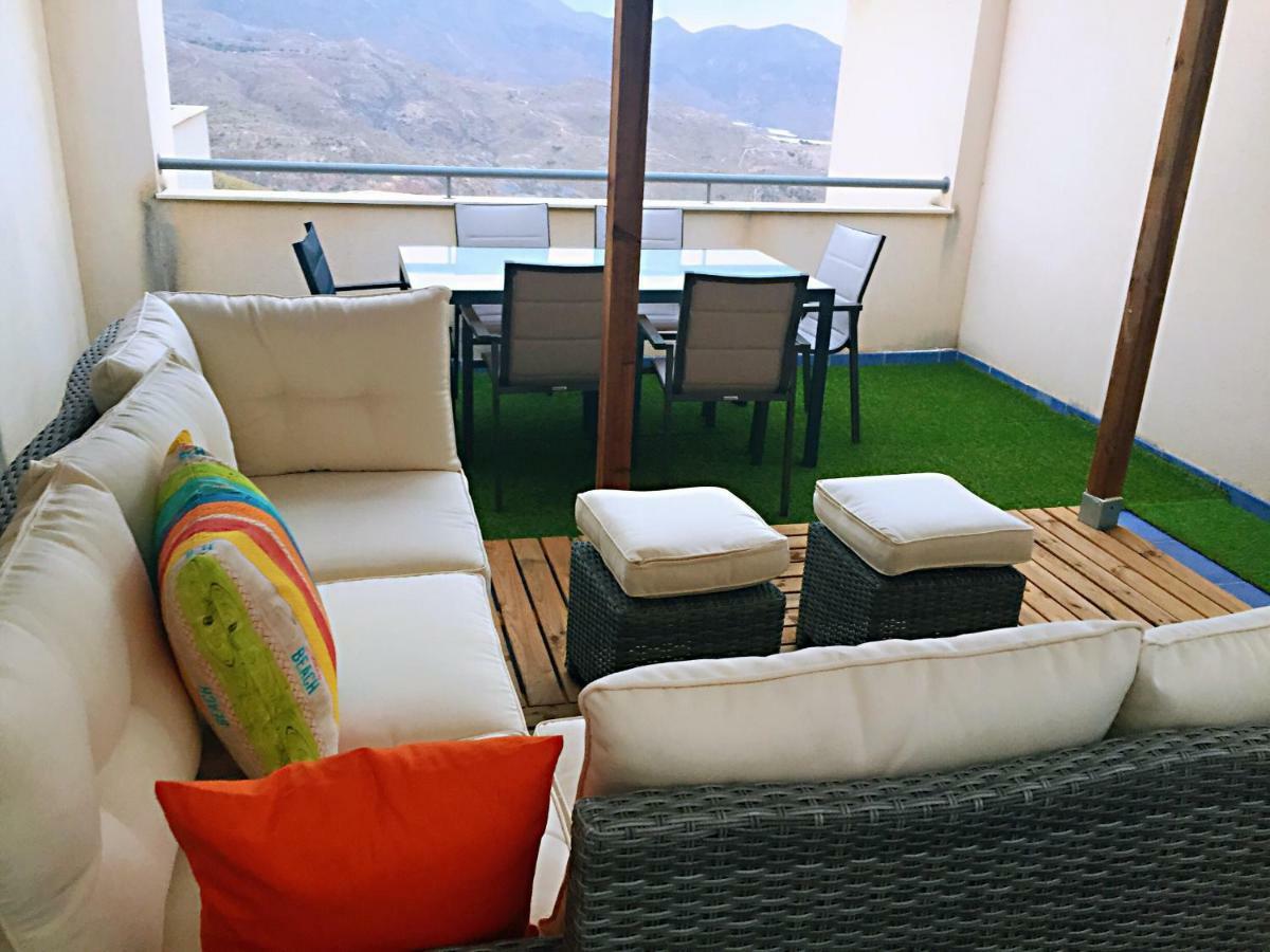 Apartamentos Deluxe Roquetas De Mar Con Golf Y Piscina Climatizada, Parking Privado Vicar Bagian luar foto